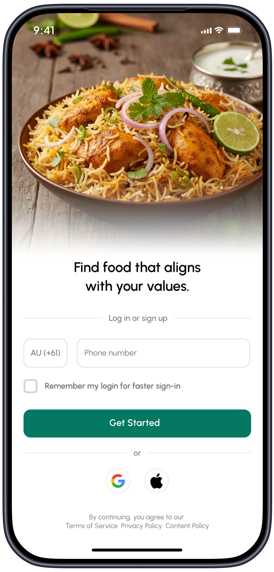 App Screen Left 1